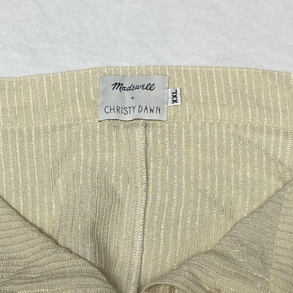 Christy Dawn Madewell Ida Maxi Skirt Cream Stripe Button Front Boho Cottagecore - Picture 13 of 16